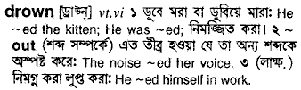 Drown in Bangla Academy Dictionary