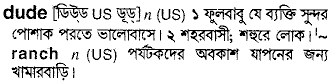 Dude in Bangla Academy Dictionary