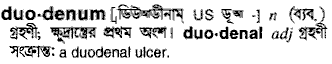Duodenum in Bangla Academy Dictionary