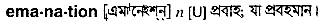 Emanation in Bangla Academy Dictionary