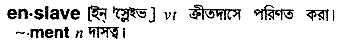 Enslave in Bangla Academy Dictionary