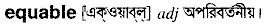 Equable in Bangla Academy Dictionary