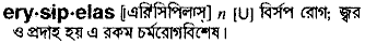 Erysipelas in Bangla Academy Dictionary