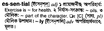 Essential in Bangla Academy Dictionary