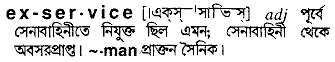 Ex-service in Bangla Academy Dictionary
