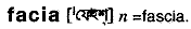 Facia in Bangla Academy Dictionary