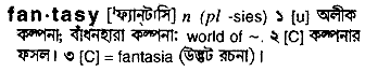 Fantasy in Bangla Academy Dictionary