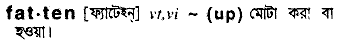 Fatten in Bangla Academy Dictionary