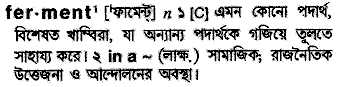 Ferment in Bangla Academy Dictionary