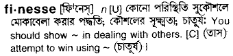 Finesse in Bangla Academy Dictionary