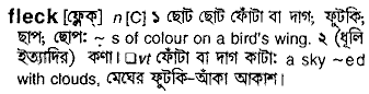 Fleck in Bangla Academy Dictionary
