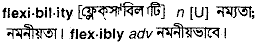 Flexibility in Bangla Academy Dictionary