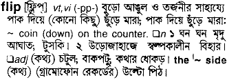 Flip in Bangla Academy Dictionary
