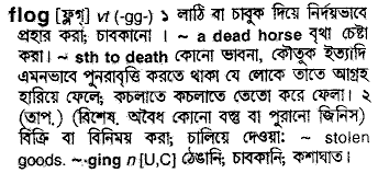 Flog in Bangla Academy Dictionary