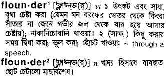 Flounder in Bangla Academy Dictionary