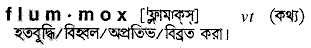 Flummox in Bangla Academy Dictionary