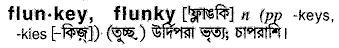 Flunkey in Bangla Academy Dictionary