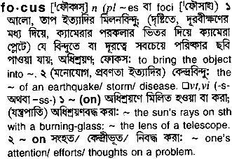 Focus in Bangla Academy Dictionary