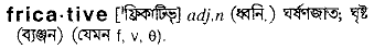 Fricative in Bangla Academy Dictionary