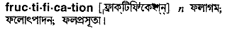 Fructifica-tion in Bangla Academy Dictionary