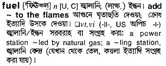 Fuel in Bangla Academy Dictionary