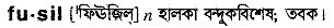 Fusil in Bangla Academy Dictionary