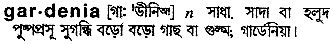Gardenia in Bangla Academy Dictionary