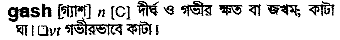 Gash in Bangla Academy Dictionary
