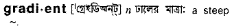 Gradient in Bangla Academy Dictionary