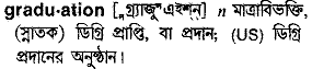 Graduation in Bangla Academy Dictionary