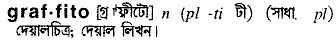 Graffito in Bangla Academy Dictionary
