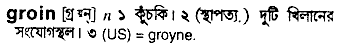 Groin in Bangla Academy Dictionary