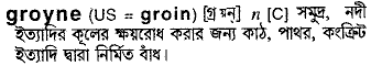 Groyne in Bangla Academy Dictionary