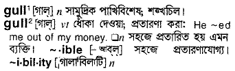 Gull in Bangla Academy Dictionary