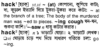 Hack in Bangla Academy Dictionary