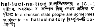 Hallucination in Bangla Academy Dictionary