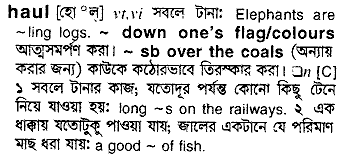 Haul in Bangla Academy Dictionary