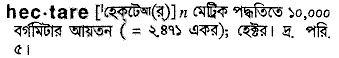Hectare in Bangla Academy Dictionary