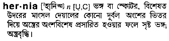 Hernia in Bangla Academy Dictionary