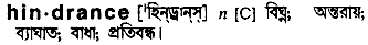 Hindrance in Bangla Academy Dictionary
