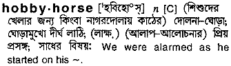 Hobbyhorse in Bangla Academy Dictionary