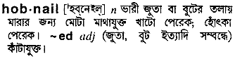 Hobnail in Bangla Academy Dictionary