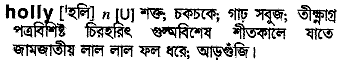 Holly in Bangla Academy Dictionary