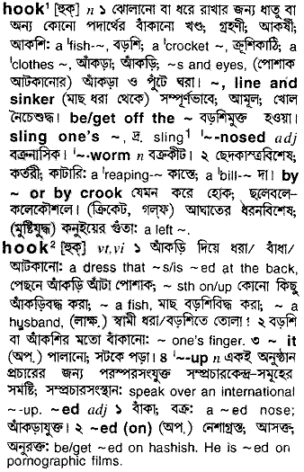 Hook in Bangla Academy Dictionary