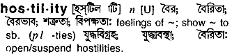 Hostility in Bangla Academy Dictionary