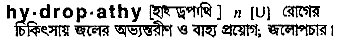 Hydropathy in Bangla Academy Dictionary