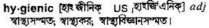 Hygienic in Bangla Academy Dictionary
