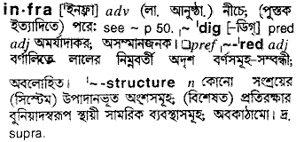 Infra in Bangla Academy Dictionary