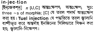 Injection in Bangla Academy Dictionary
