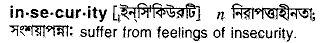 Insecurity in Bangla Academy Dictionary
